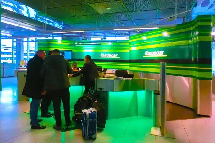 Car rental desk