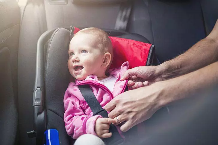 Child in a car seat