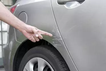 Damaged car