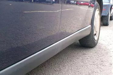 Scratches on car door