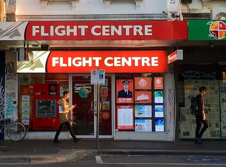 Travel agency on high street