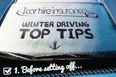 Winter driving tips infographic